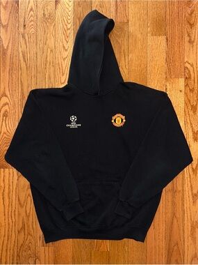 Manchester United UEFA Champion’s League Vintage Hoodie Size XL